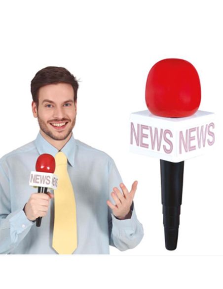 Micrófono Reportero Tienda de disfraces online - Mercadisfraces