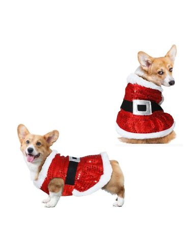 Disfraz de Noel lentejelas para mascota Tienda de disfraces online - Mercadisfraces