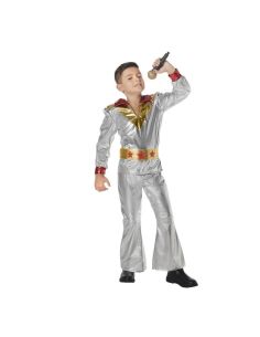 Disfraz de Cantante Disco Plata Años 70 para Niño Tienda de disfraces online - Mercadisfraces