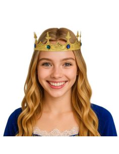 Corona Rey o Reina Metálica Tienda de disfraces online - Mercadisfraces