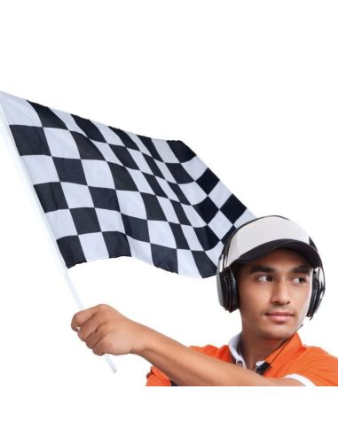 Bandera de Cuadros 45 x 30 cm Tienda de disfraces online - Mercadisfraces