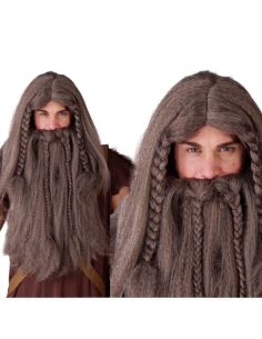 Peluca y Barba con Bigote Vikingo Tienda de disfraces online - Mercadisfraces