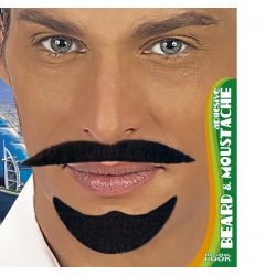 Bigote y Perilla negro Tienda de disfraces online - Mercadisfraces