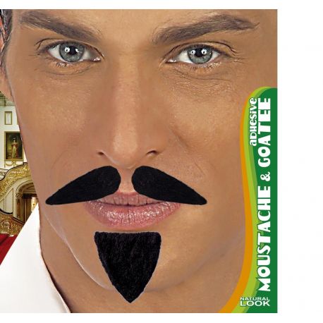 Bigote y Perilla Mosquetero Negro Tienda de disfraces online - Mercadisfraces