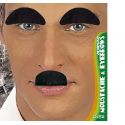 Cejas y Bigote Chaplin Negro Tienda de disfraces online - Mercadisfraces