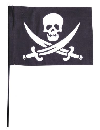Bandera Pirata con Palo Tienda de disfraces online - Mercadisfraces