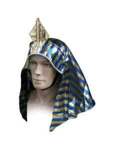Corona Imperial de Faraón en Azul con Oro Tienda de disfraces online - venta disfraces