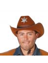 Sombrero Vaquero de Sheriff en Marrón Tienda de disfraces online - Mercadisfraces