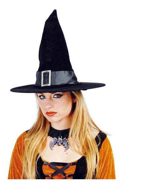 Sombrero Bruja Terciopelo con Hebilla Tienda de disfraces online - Mercadisfraces Sombrero Bruja Terciopelo con Hebilla Tienda de disfraces online - Mercadisfraces