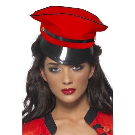 Gorra Militar Pop Star Roja Tienda de disfraces online - Mercadisfraces