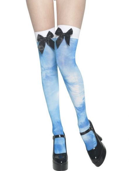 Medias de aguas azules con lazo Tienda de disfraces online - Mercadisfraces