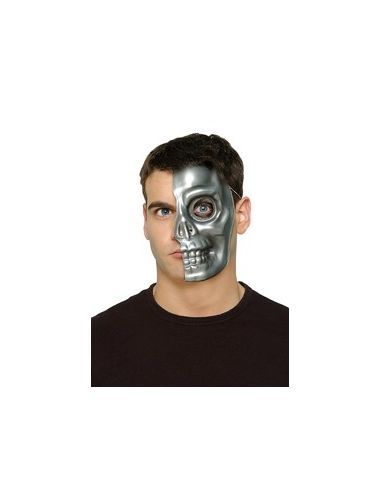 Media máscara cyborg calavera Tienda de disfraces online - Mercadisfraces