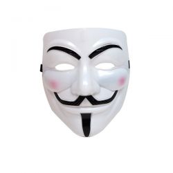 Máscara Vendetta en blanco Tienda de disfraces online - Mercadisfraces