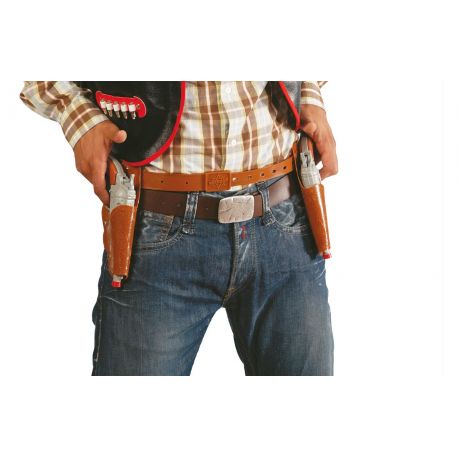 Doble Cartuchera con Pistolas Tienda de disfraces online - Mercadisfraces