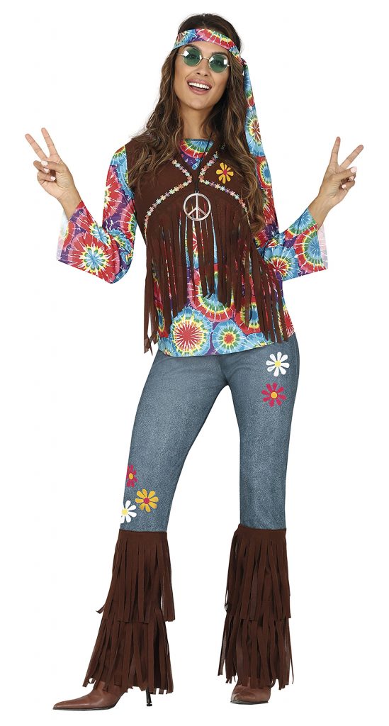 disfraz de hippie mujer