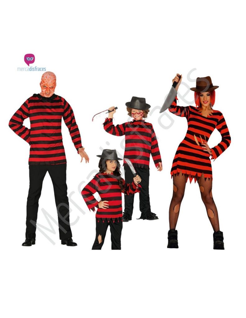 Disfraces de grupos para Halloween de Fredy o Viernes 13, ideas para tus Fiestas de Halloween y Carnaval